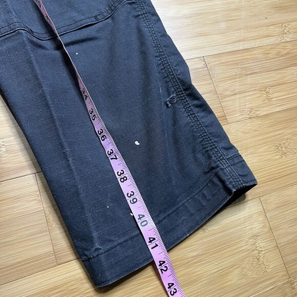 Dickies Flex Pants Mens 32x31 Faded Black Relaxed Fit Cargo Pockets Paint - Picture 6 of 7